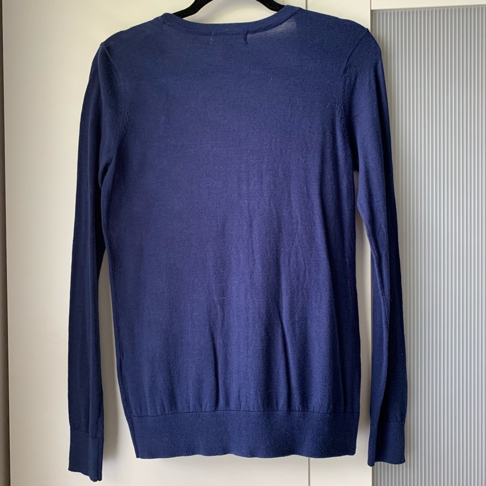 Navy button up cardigan - Picture 2 of 4